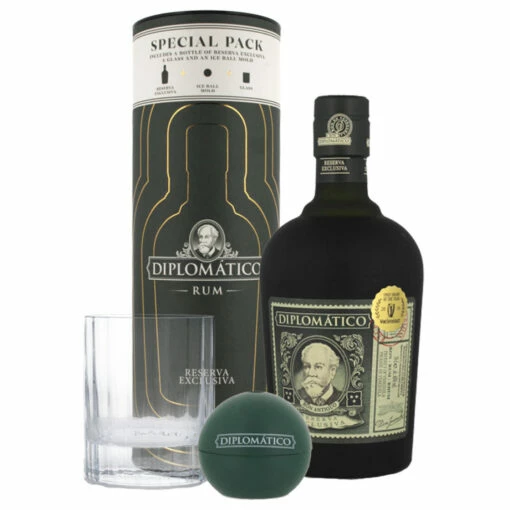Diplomático Reserva Exclusiva Rum Canister Gift Set -PRESTIGE DRINKS Sales Diplomatico reserva exclusiva Gift Set Tube